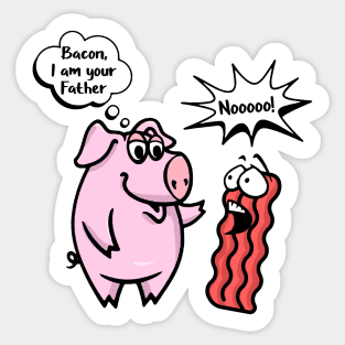 Bacon I'm Your Father Bacon and Pig Sticker